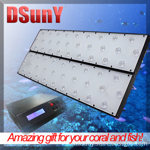 Programmable 200W LED Aquarium Light for Reef Coral, No Fan Noise, Sunrise/Sunset/Lunar (UT2-RC-P)
